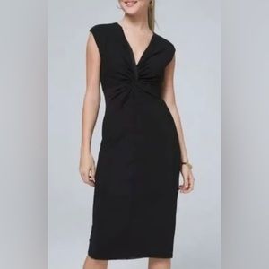 White House Black Market Little Black Dress Wrap Sleeveless